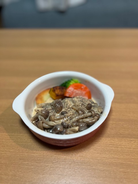 きのこクリームハンバーグ